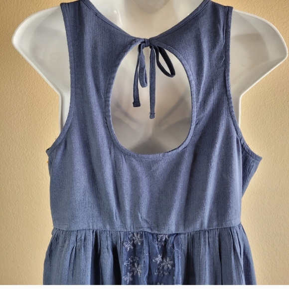 Abercrombie & Fitch Blue Lace Swing Dress Sz.Med NWT - Picture 4 of 8